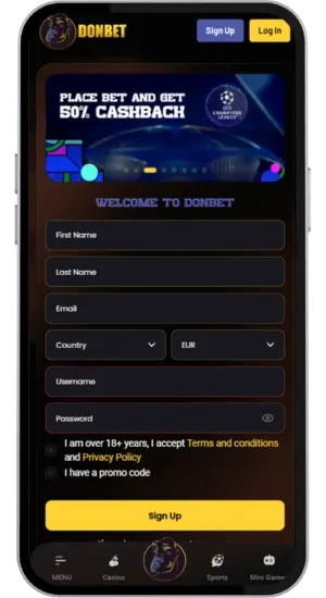 Create an account and deposit funds