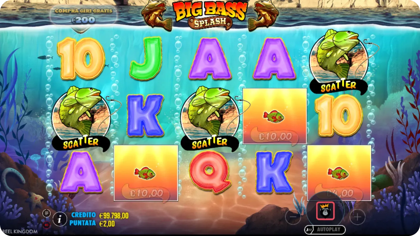 3 Scatter attivati – free spins assegnati