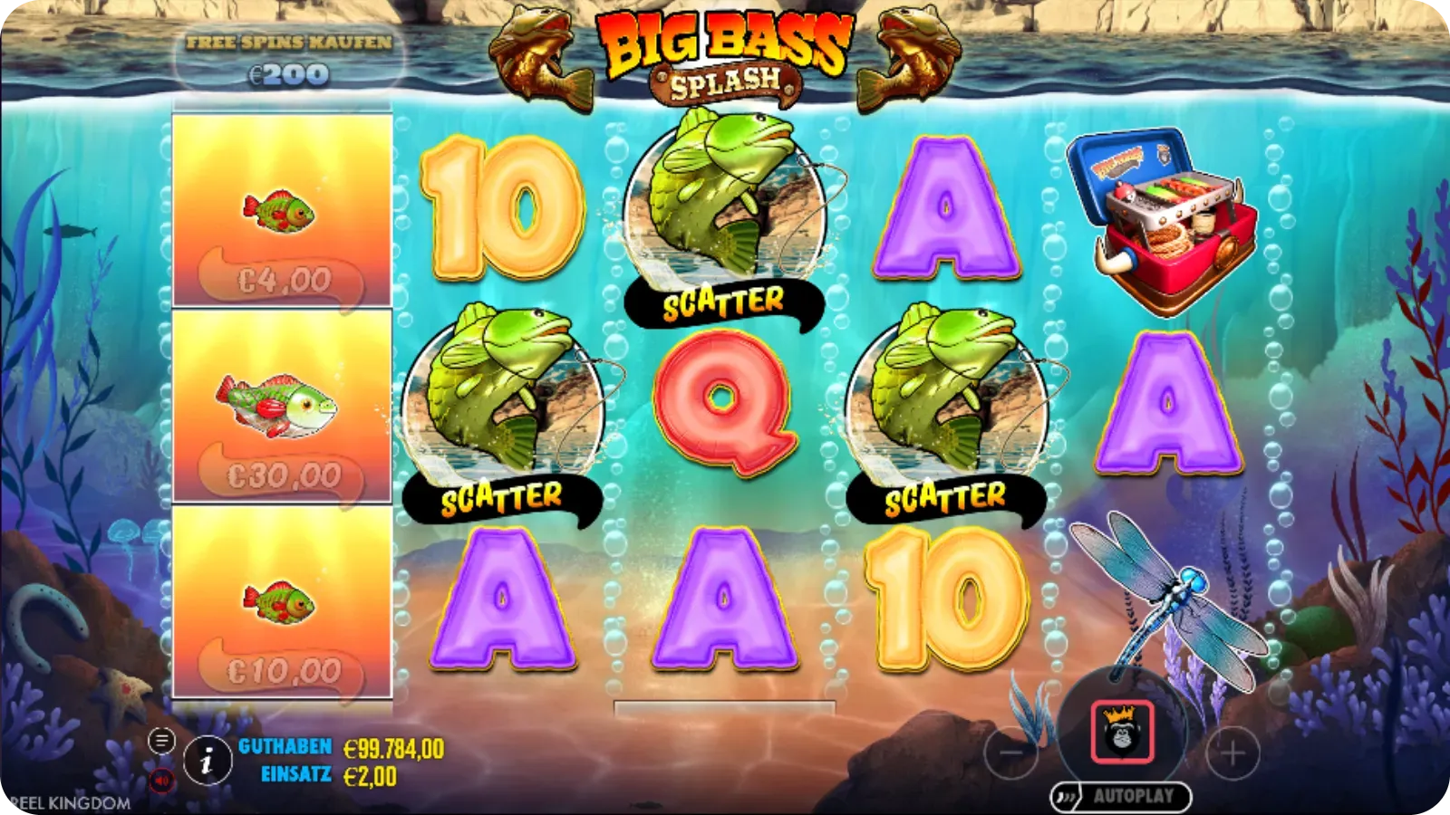 3 Scatter getroffen – Freispiele gewährt