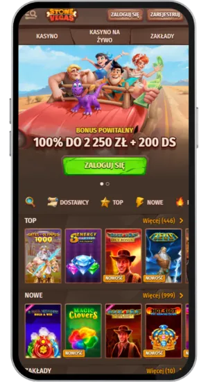 Strona główna kasyna z widoczną grą Big Bass Splash slot w sekcji Popularne Gry