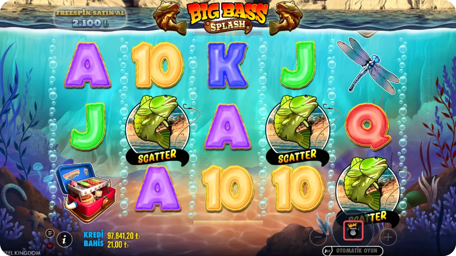 3 Scatter sembolü vuruldu – ücretsiz dönüşler verildi